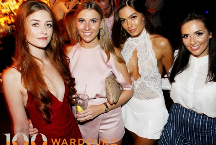 Petrecere la 100 Wardour St club VIP în London. Găsește promoteri pentru guest list în Clubbable