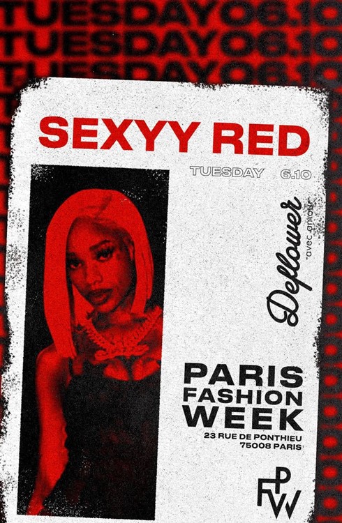 Sexy Red  en Deflower en Paris 6 oct. 2026