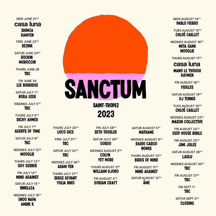 Sanctum à St Tropez 30 oct. 2025