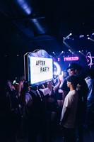 sachin and babi light blue dress What is a Las Vegas Night Swim?- LA Epic Club Crawls