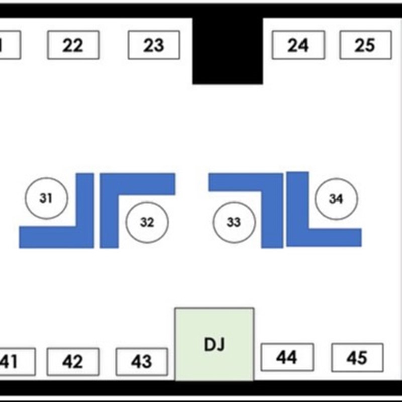 The Highlight Room nightclub Los Angeles LA tables map seating chart areas vip premium bar dance floor dj