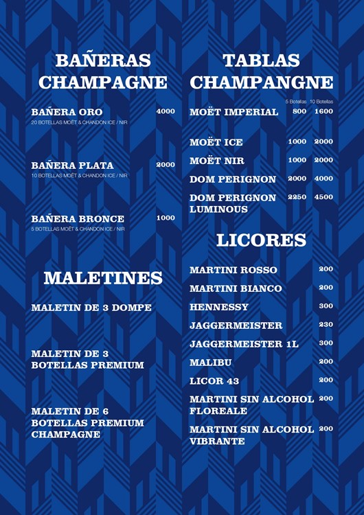 Akuarela nightclub Valencia bottle menu book your table celebrate bottle parade alcohol show