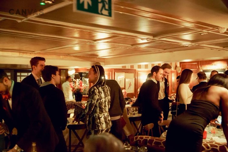 Albert's Club private club in London members at an event having drinks