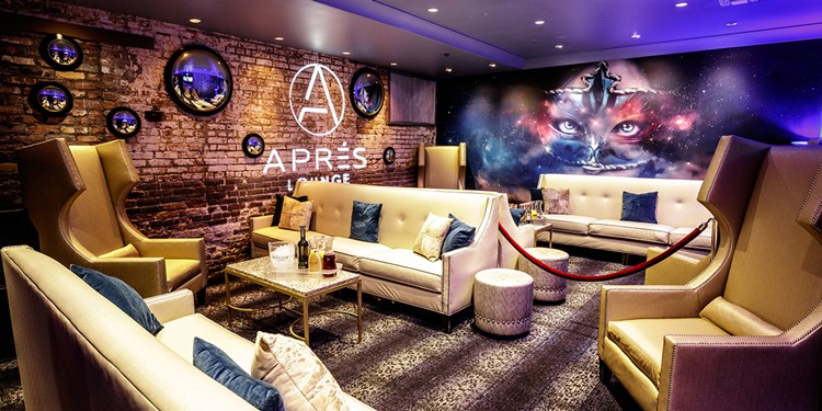 Apres Lounge club New Orleans lounge area luxury tables