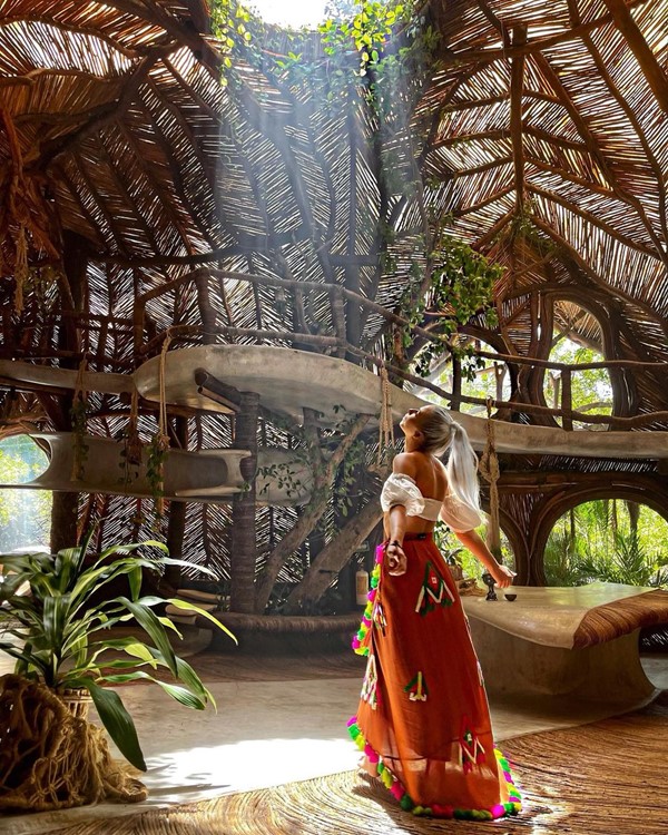 Azulik in Tulum pretty girl bohemiam dreamy interior exotic location