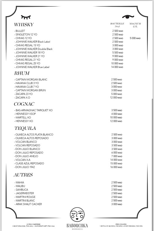 Soirée dans la boîte Babouchka VIP à Marrakech. Trouvez des promoteurs pour la liste des invités sur Clubbable