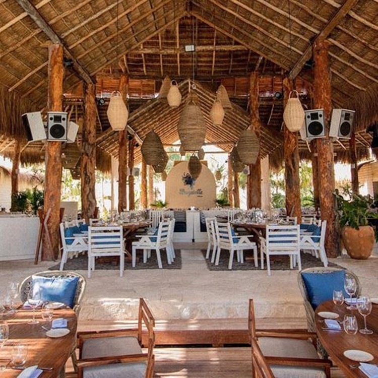 Bagatelle beach club Tulum indoor location holiday