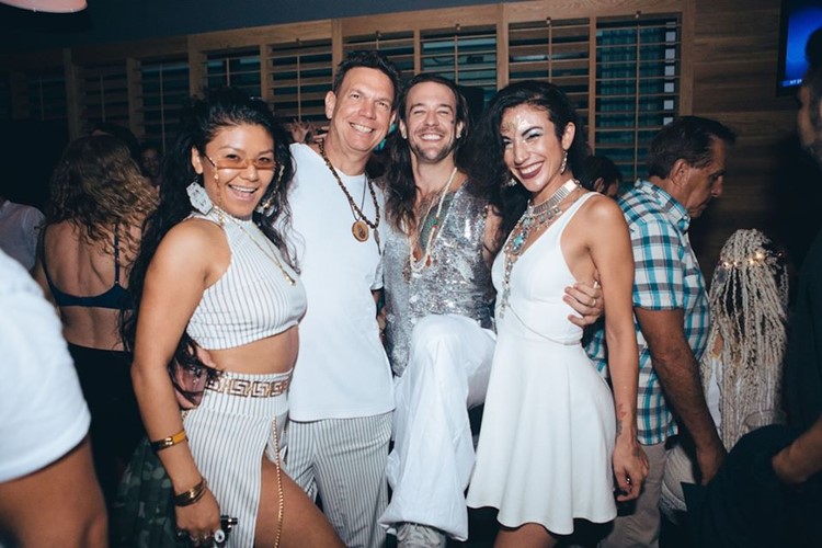 Basement nightclub Miami guys and girls all white party event fun must see place