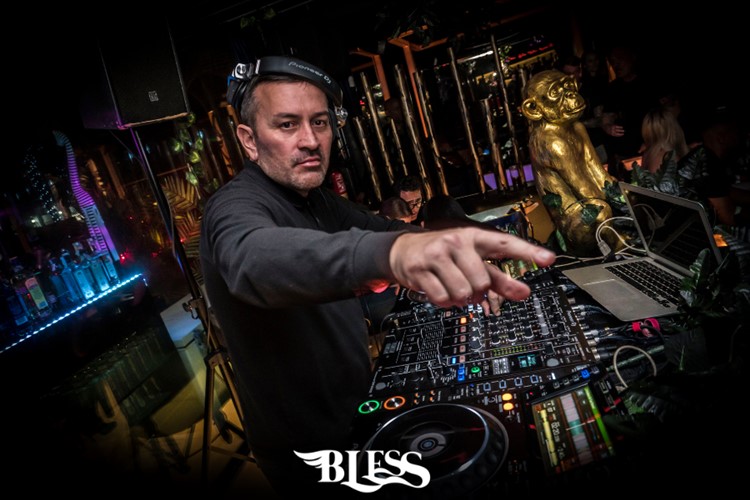 Bless nightclub Marbella dj mixing music fun night party dance floor