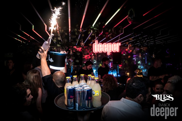 Bless nightclub Marbella alcohol bottles table service vodka cognac champagne luxury drinks cocktails