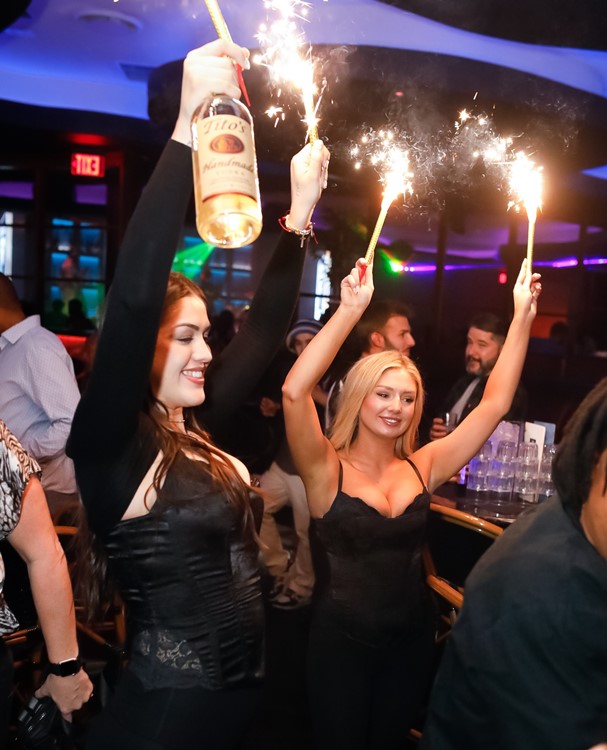 Blue Martini nightclub Atlanta bottle parade bubbles vodka rum gin cognac book VIP table now