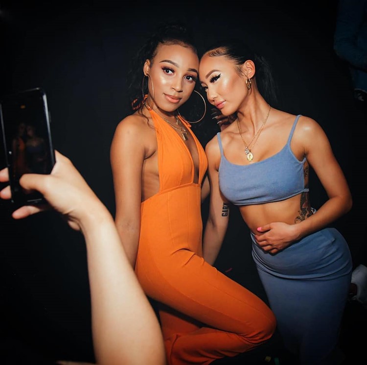 Blvd 44 nightclub Montreal pretty sexy brunette girls dresscode having fun party best look tonight