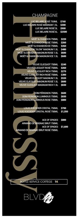 Blvd44 nightclub Montreal celebrate champagne bubbles parade book now