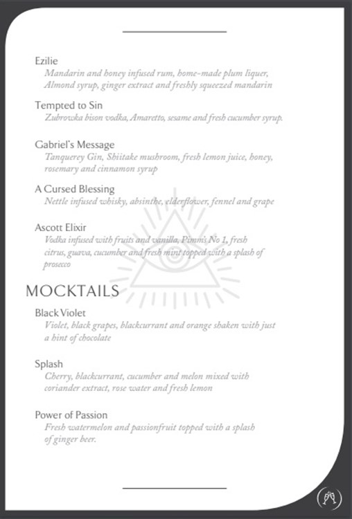 Boa nightclub Dubai drinks menu prices mocktails house drinks table booking service reserve now