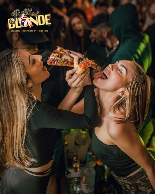 Bottled Blonde nightclub Miami pizza club clubbing go out 