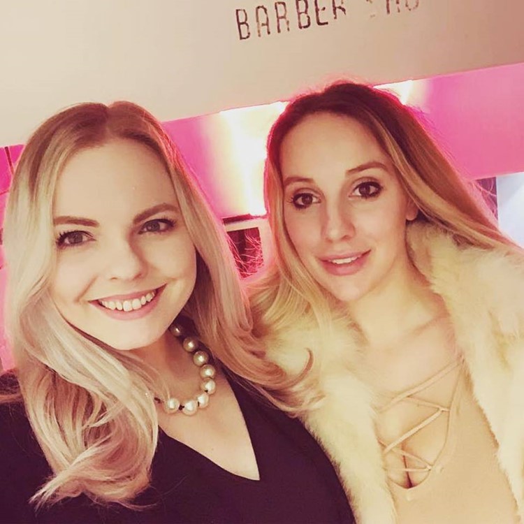 Bourbon and Banter nightclub Dallas sexy blonde girls having fun nightout party dresscode dresses fur high heels