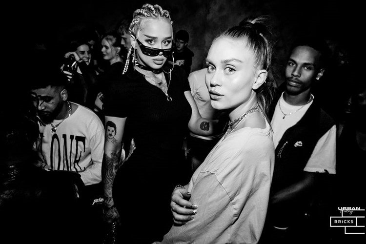 Bricks nightclub Berlin pretty girls partying guest list dress up