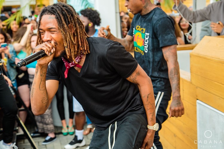 Cabana Pool Bar club Toronto rapper singing at concert party