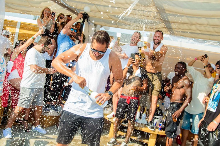 Cabana Pool Bar club Toronto party people drinking alcohol 