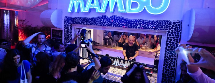Café Mambo club Ibiza famous dj La Skimal at Essential closing