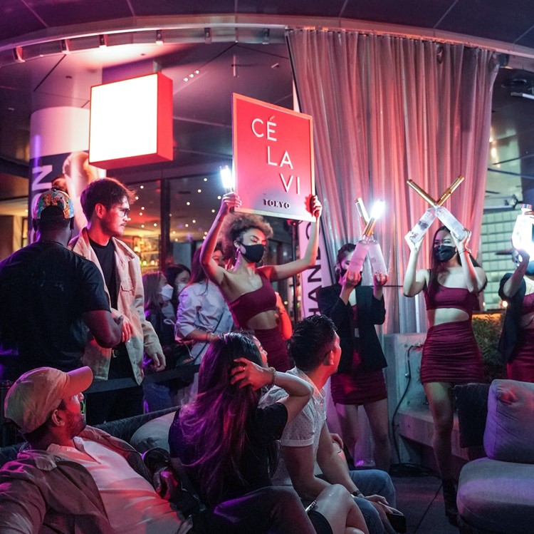 Ce La Vi club Tokyo reserve your table party all night celebrate your birthday VIP style