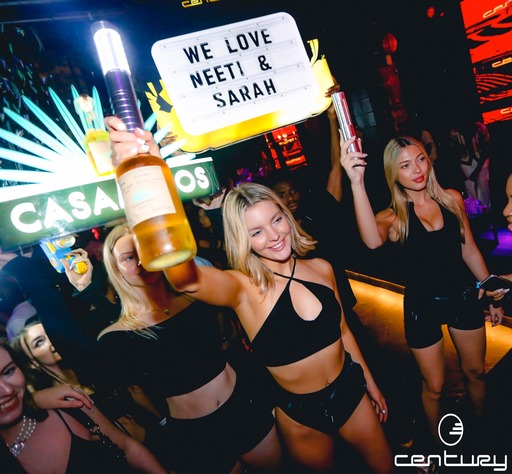 Century nightclub Toronto blonde girls having fun dancing partying go out tonight