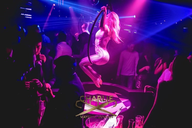 Party at Charlie Mayfair VIP nightclub in London. Find promoters for guest list in Clubbable