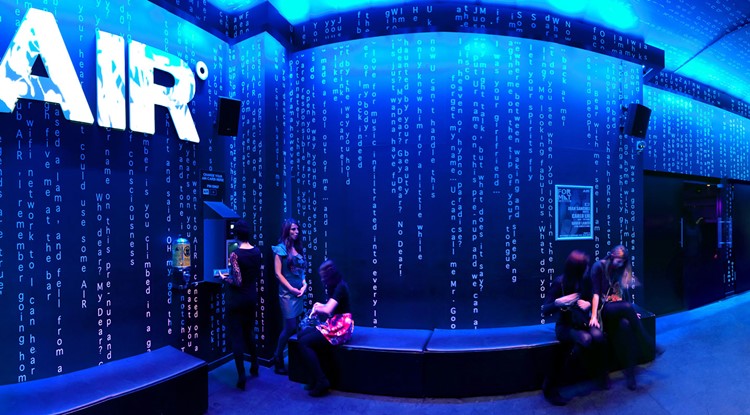 Club Air nightclub Amsterdam view of club's entrance hall