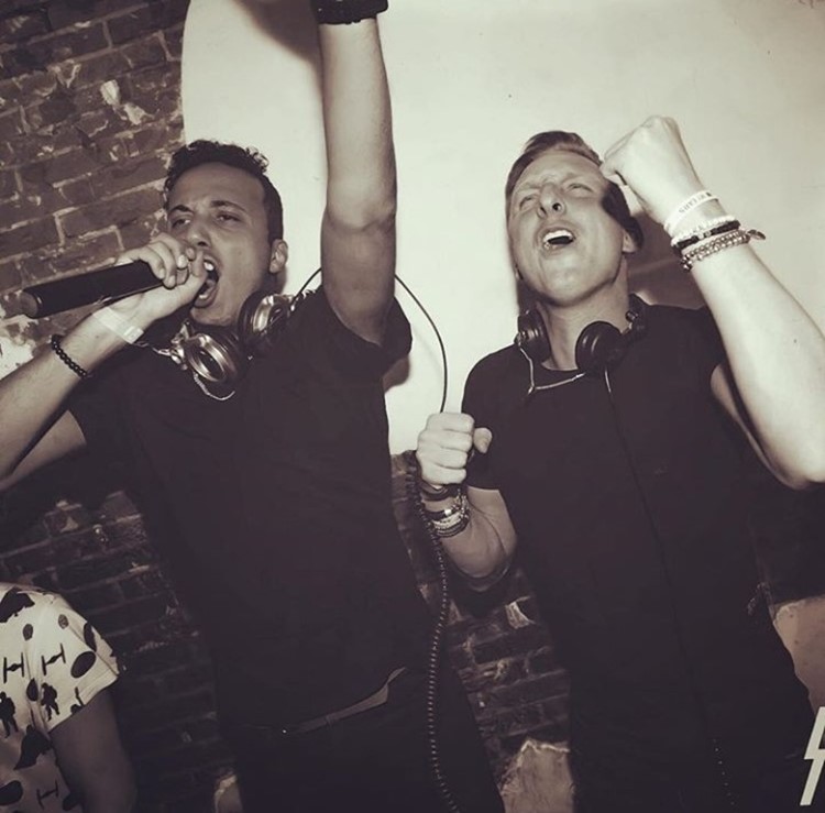 Club Nyx nightclub Amsterdam dj boys singing mixing music having fun