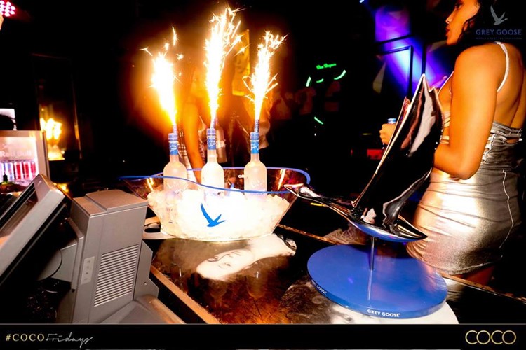 Coco nightclub club Cape Town party bottle service alcohol champagne vodka