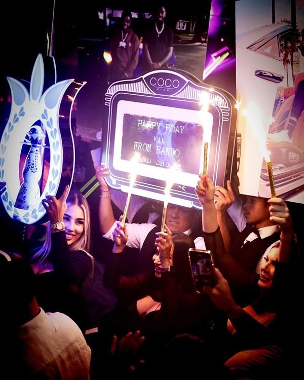 Coco nightclub in Miami bottle parade vip service book yours now