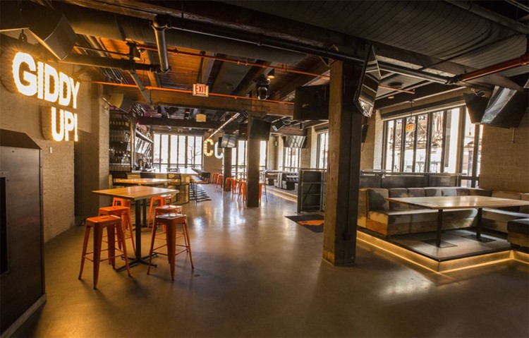Cowboy nightclub Chicago view of the lounge bar area