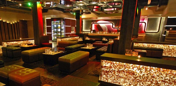 Cuvee nightclub Chicago view of the club bar lounge areas luxury interior design