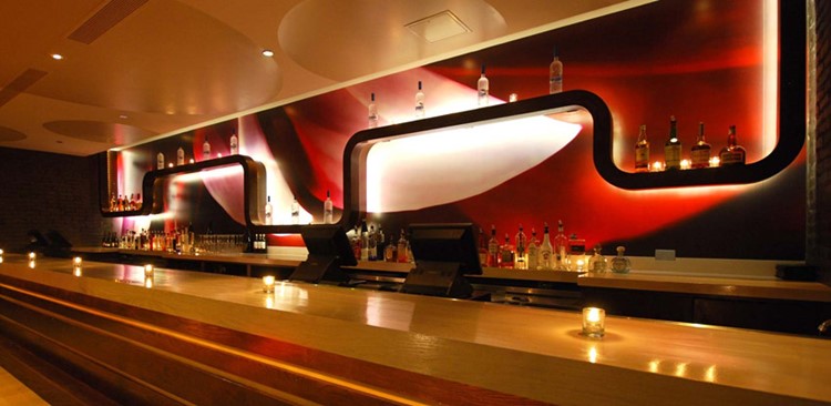 Cuvee nightclub Chicago view of the bar luxury interior design