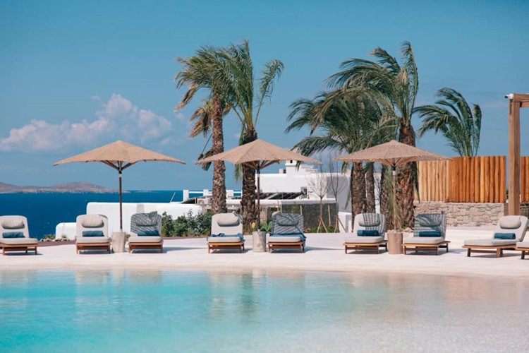 Destino pool club in Mykonos day party holiday open now