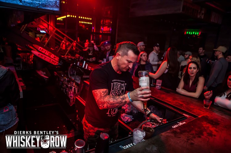 Whisky Row club in Arizona bartender drinks cocktails alcohol