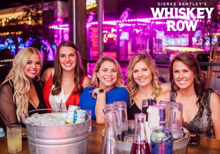 Whisky Row club in Arizona pretty ladies hen bachelorette party celebration