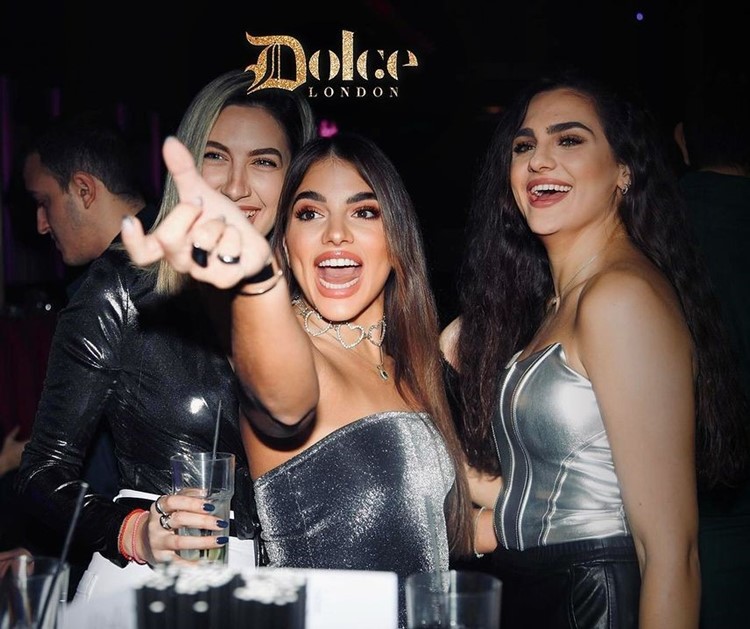 Dolce, brunette, girls, fun, party, event, nightout