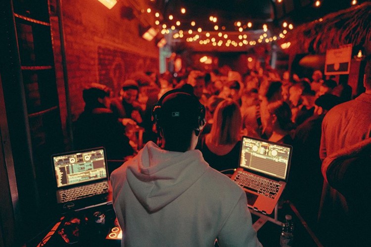 Don B Comber nightclub Montreal dj mixing music dance floor people having fun best club