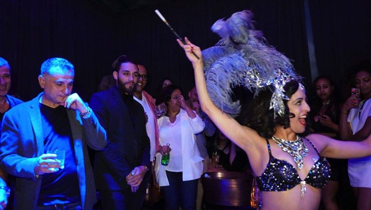 Doux Supper Club in NYC partying dance all night show exotic dancers event