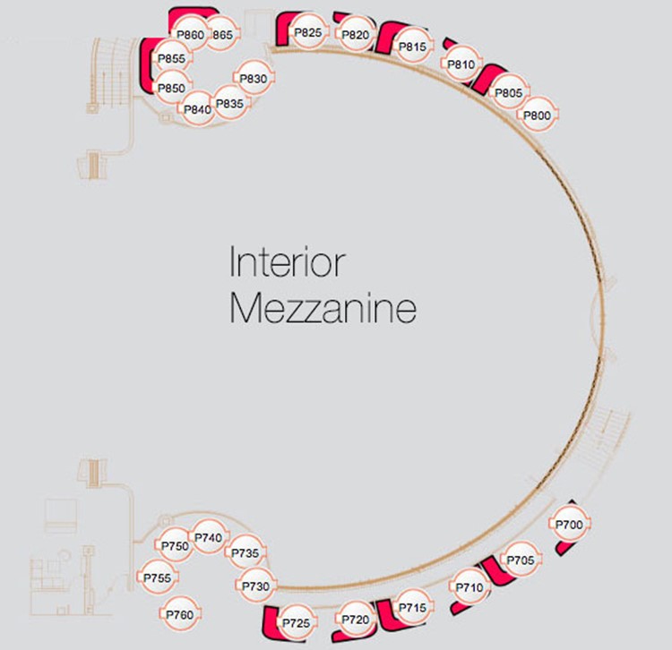 Drais nightclub Las Vegas mezz table sitting areas