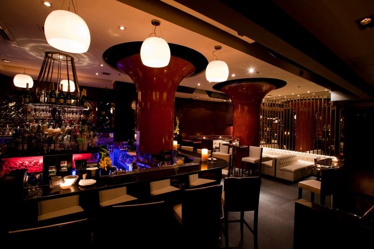 Drop nightclub Hong Kong view of the club bar and lounge