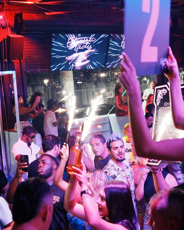Electric Lady nightclub Miami bottle parade book your table celebrate birthday bachelor bachelorette 