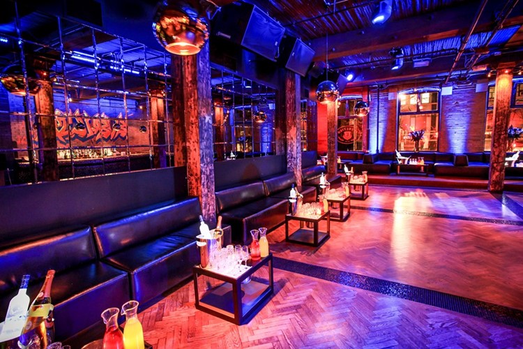 Everleigh nightclub Toronto view of the lounge dance area