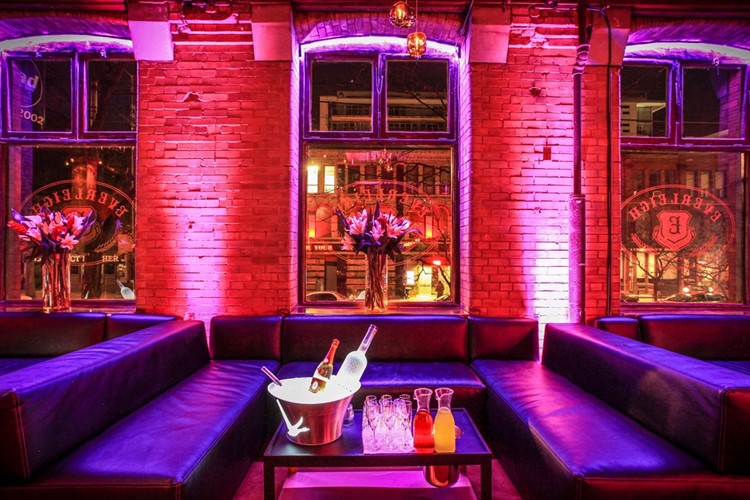 Everleigh nightclub Toronto lounge area table bookings bottle service