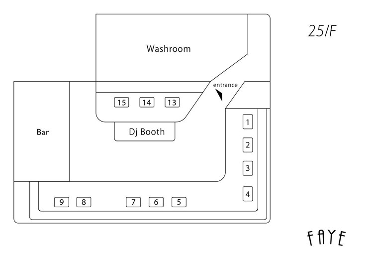 Soirée dans la boîte Faye VIP à Hong Kong. Trouvez des promoteurs pour la liste des invités sur Clubbable