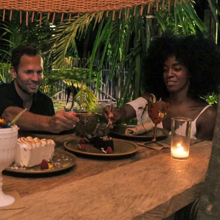 Funky Geisha club in Tulum girl guy eating dinner asian food cuisine experience book now