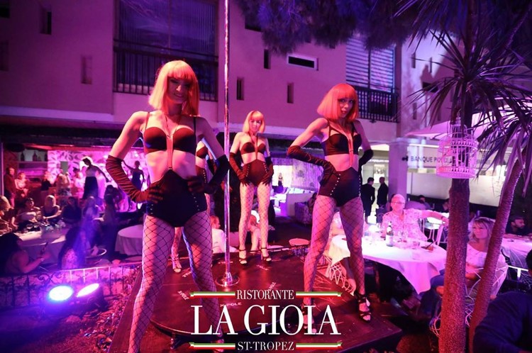 Gioia club Saint Tropez exotic dancers show fun party event go out tonight