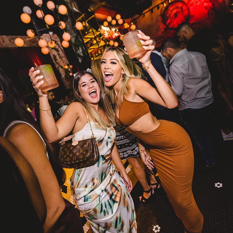Gramercy club Miami girls drinking having fun guest list cocktails