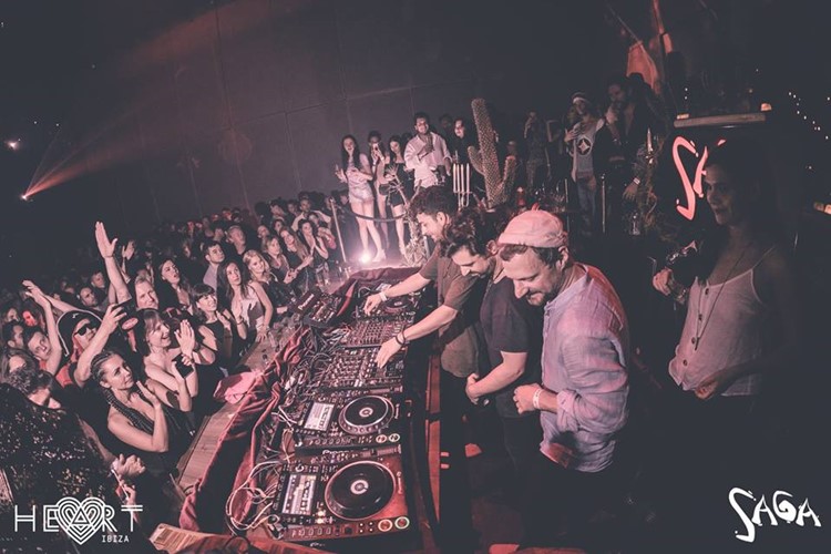 Heart nightclub Ibiza Saga show season two djs playing music for people that are having fun and dancing
